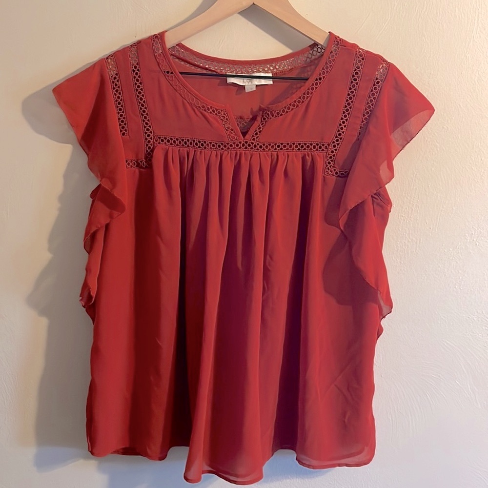 Loft Short Sleeve Boho Top